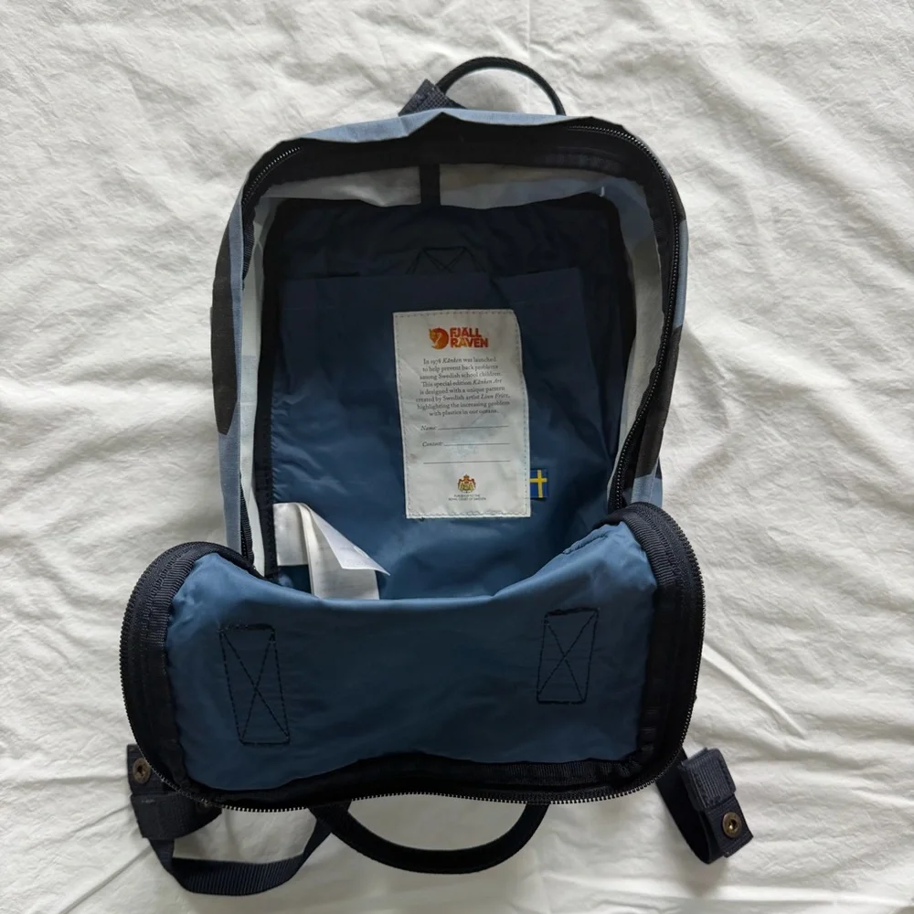 Fjallraven Kanken Art Mini Backpack in Ocean Deep‎